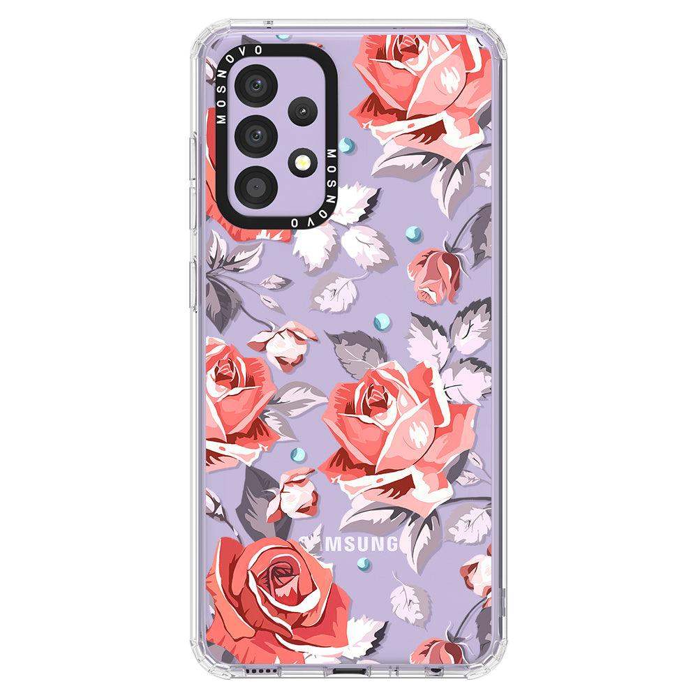 Retro Floral Phone Case - Samsung Galaxy A52 & A52s Case - MOSNOVO