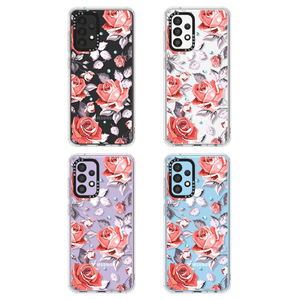 Retro Floral Phone Case - Samsung Galaxy A52 & A52s Case - MOSNOVO