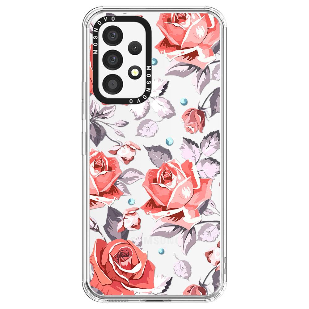 Retro Floral Phone Case - Samsung Galaxy A53 Case - MOSNOVO