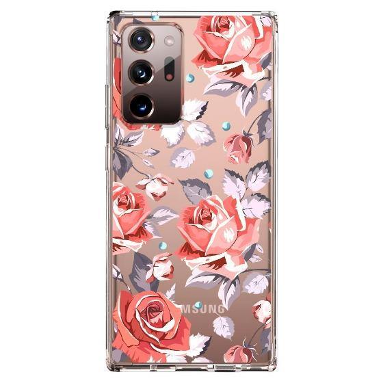 Retro Flower Roses Phone Case - Samsung Galaxy Note 20 Ultra Case - MOSNOVO