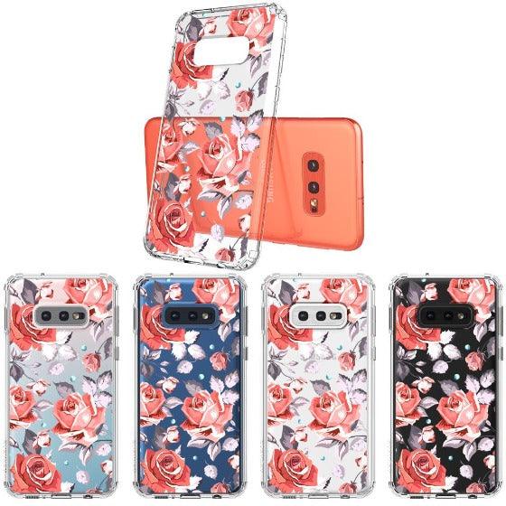 Retro Flower Roses Phone Case - Samsung Galaxy S10e Case - MOSNOVO