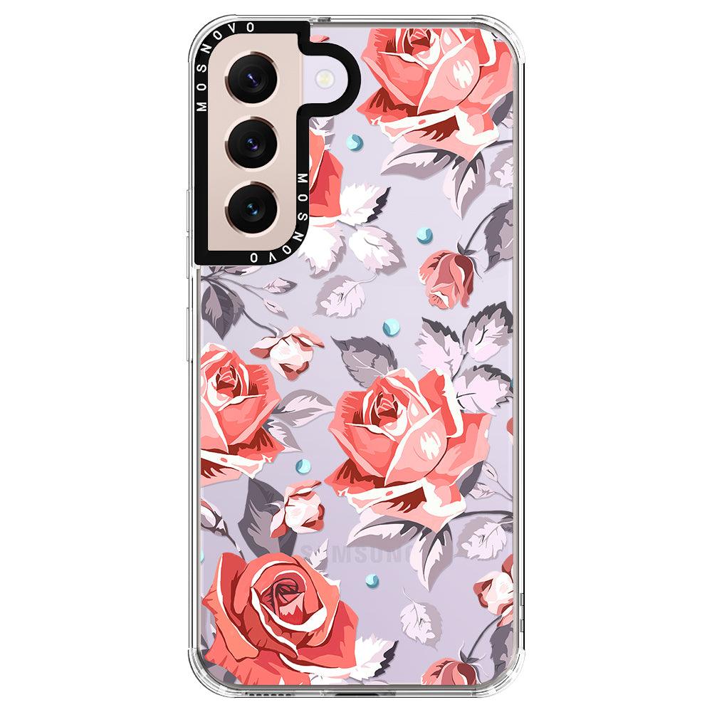 Retro Floral Phone Case - Samsung Galaxy S22 Case - MOSNOVO