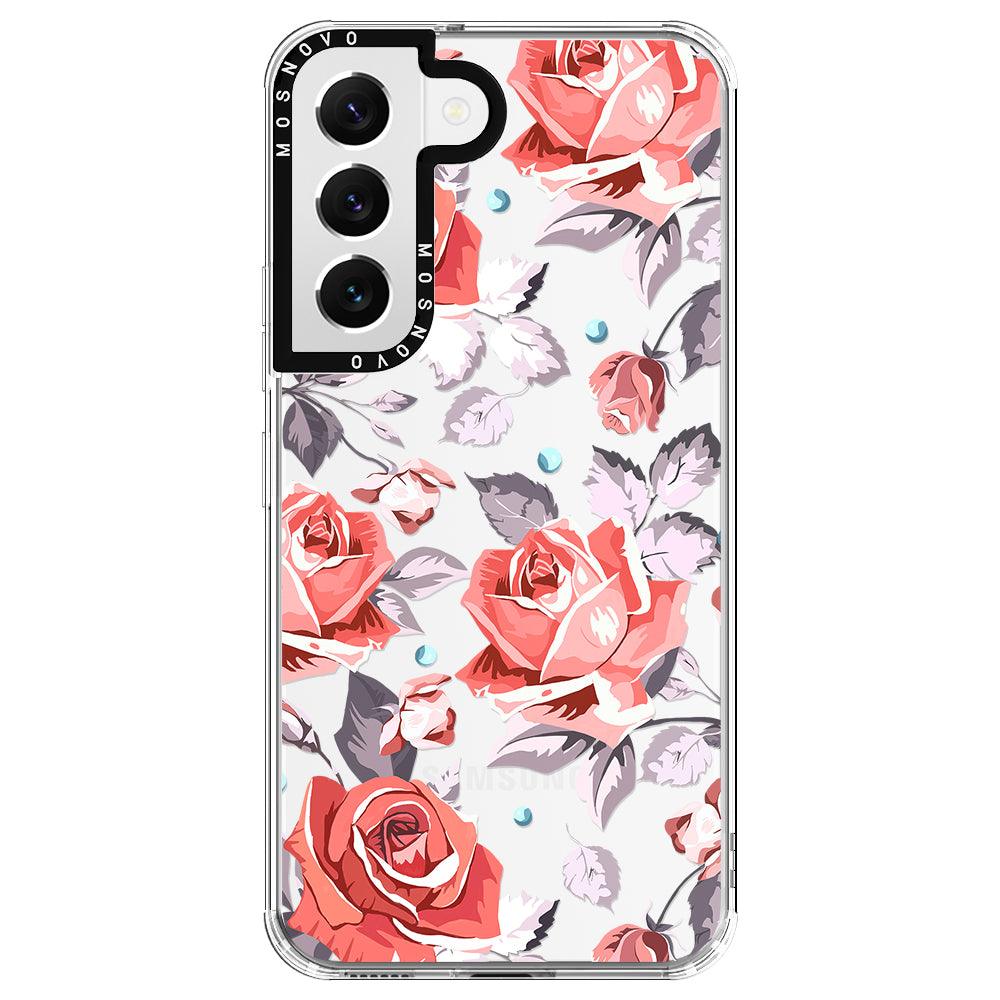 Retro Floral Phone Case - Samsung Galaxy S22 Case - MOSNOVO