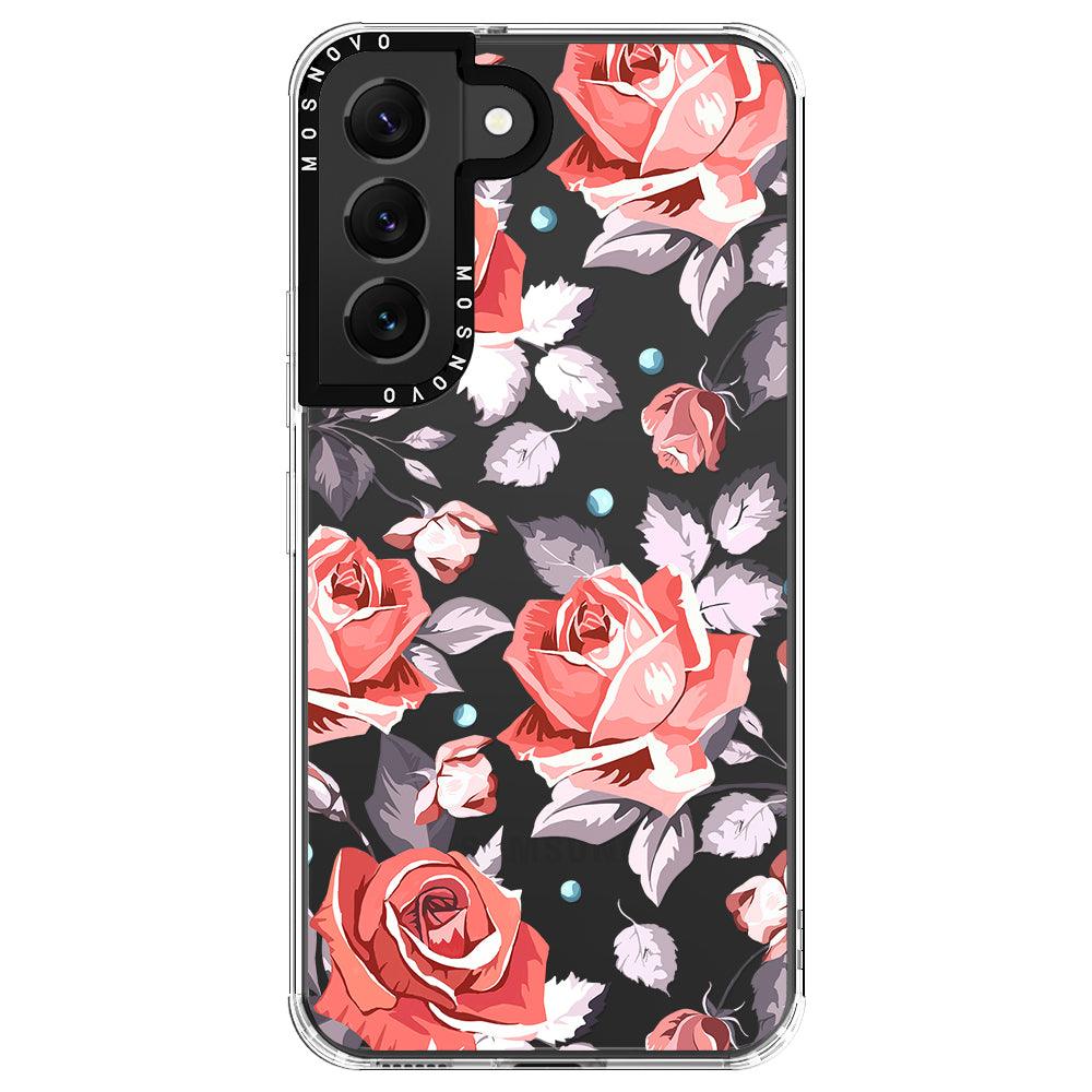 Retro Floral Phone Case - Samsung Galaxy S22 Plus Case - MOSNOVO