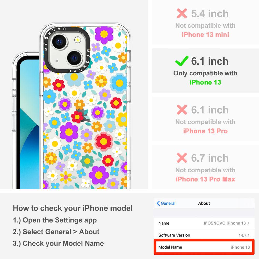 Retro Flower Phone Case - iPhone 13 Case - MOSNOVO