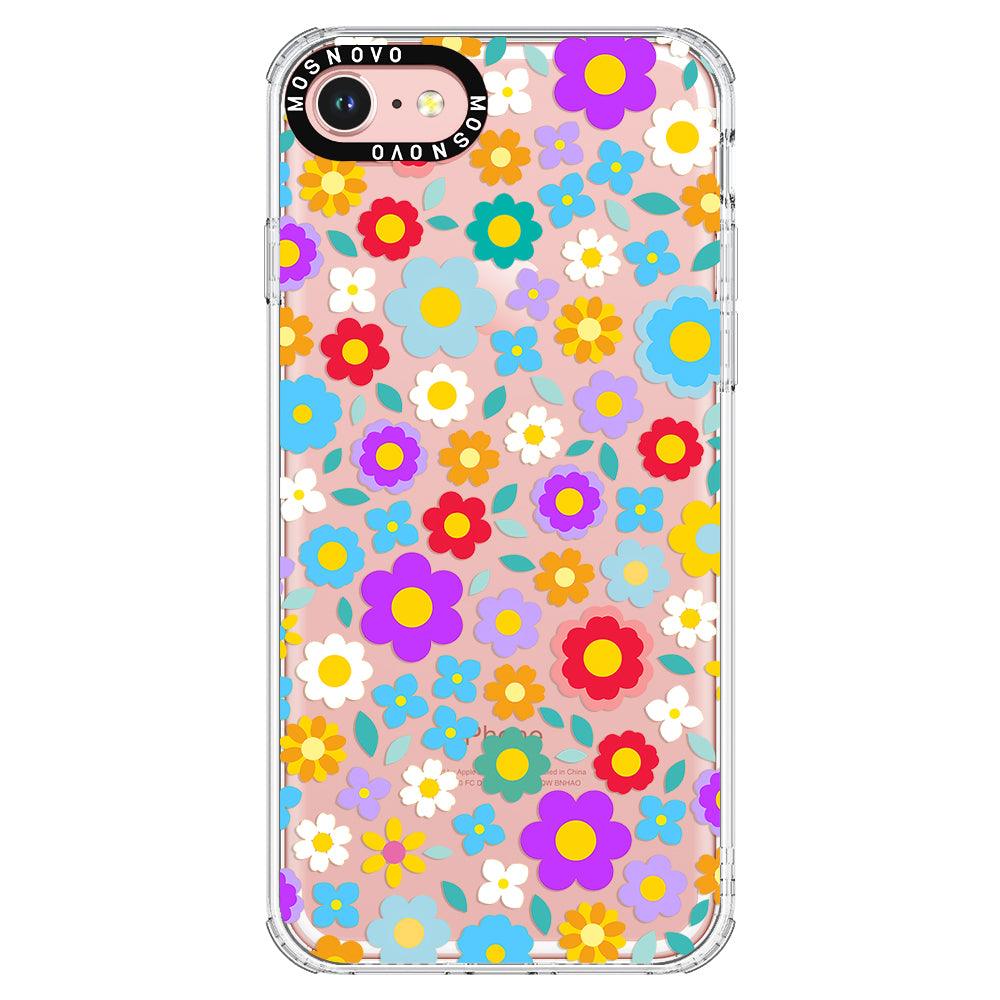 Retro Flower Phone Case - iPhone 7 Case - MOSNOVO