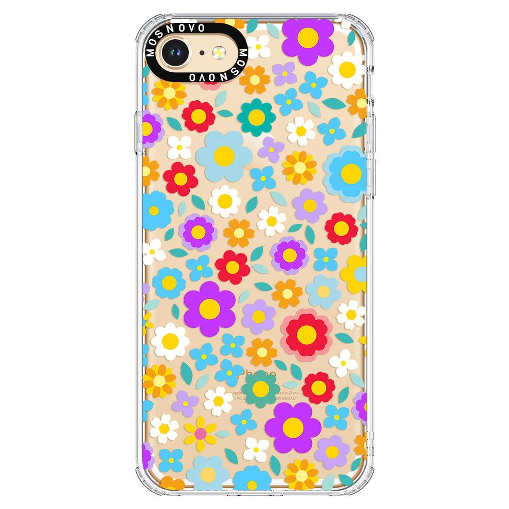 Retro Flower Phone Case - iPhone 7 Case - MOSNOVO