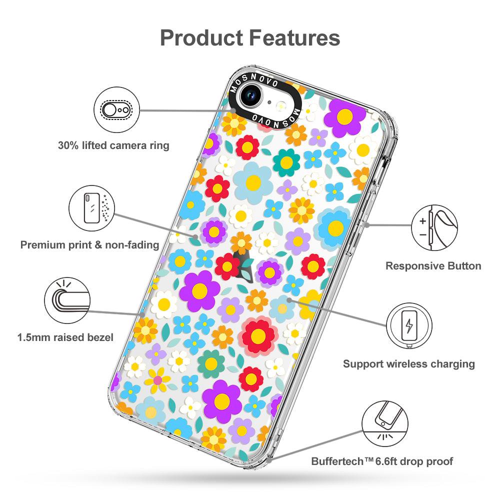 Retro Flower Phone Case - iPhone 8 Case - MOSNOVO