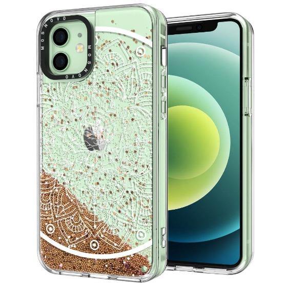 Rose Art Glitter Phone Case - iPhone 12 Mini Case - MOSNOVO