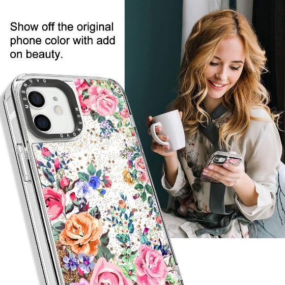 Rose Garden Glitter Phone Case - iPhone 12 Case