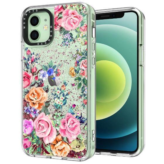 Rose Garden Glitter Phone Case - iPhone 12 Mini Case