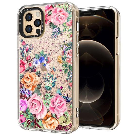 Rose Garden Glitter Phone Case - iPhone 12 Pro Case