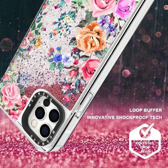 Rose Garden Glitter Phone Case - iPhone 12 Pro Case