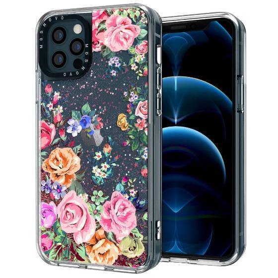 Rose Garden Glitter Phone Case - iPhone 12 Pro Max Case