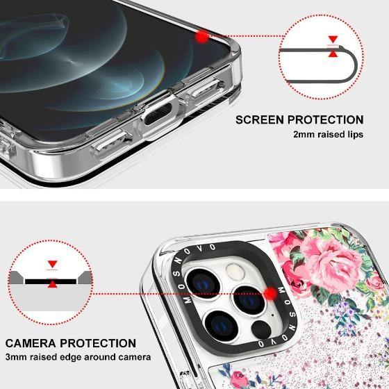 Rose Garden Glitter Phone Case - iPhone 12 Pro Max Case