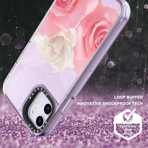 Roses Glitter Phone Case - iPhone 11 Case - MOSNOVO