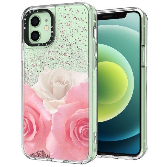 Roses Glitter Phone Case - iPhone 12 Case - MOSNOVO