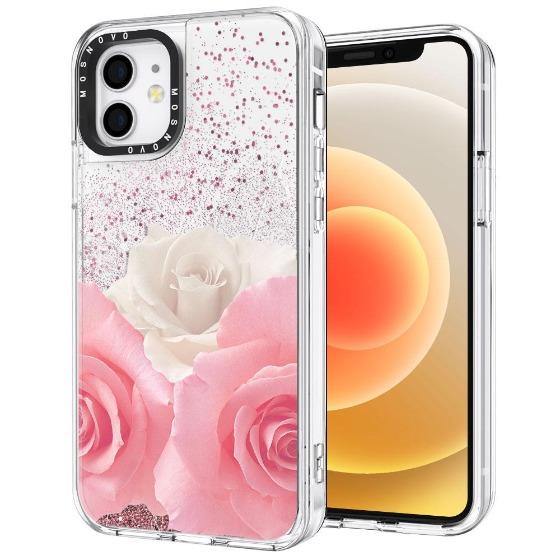 Roses Glitter Phone Case - iPhone 12 Mini Case - MOSNOVO