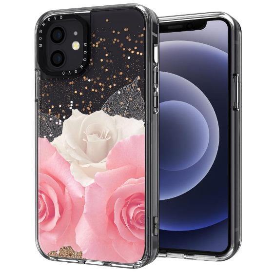 Roses Glitter Phone Case - iPhone 12 Mini Case - MOSNOVO