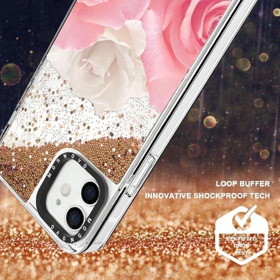 Roses Glitter Phone Case - iPhone 12 Mini Case