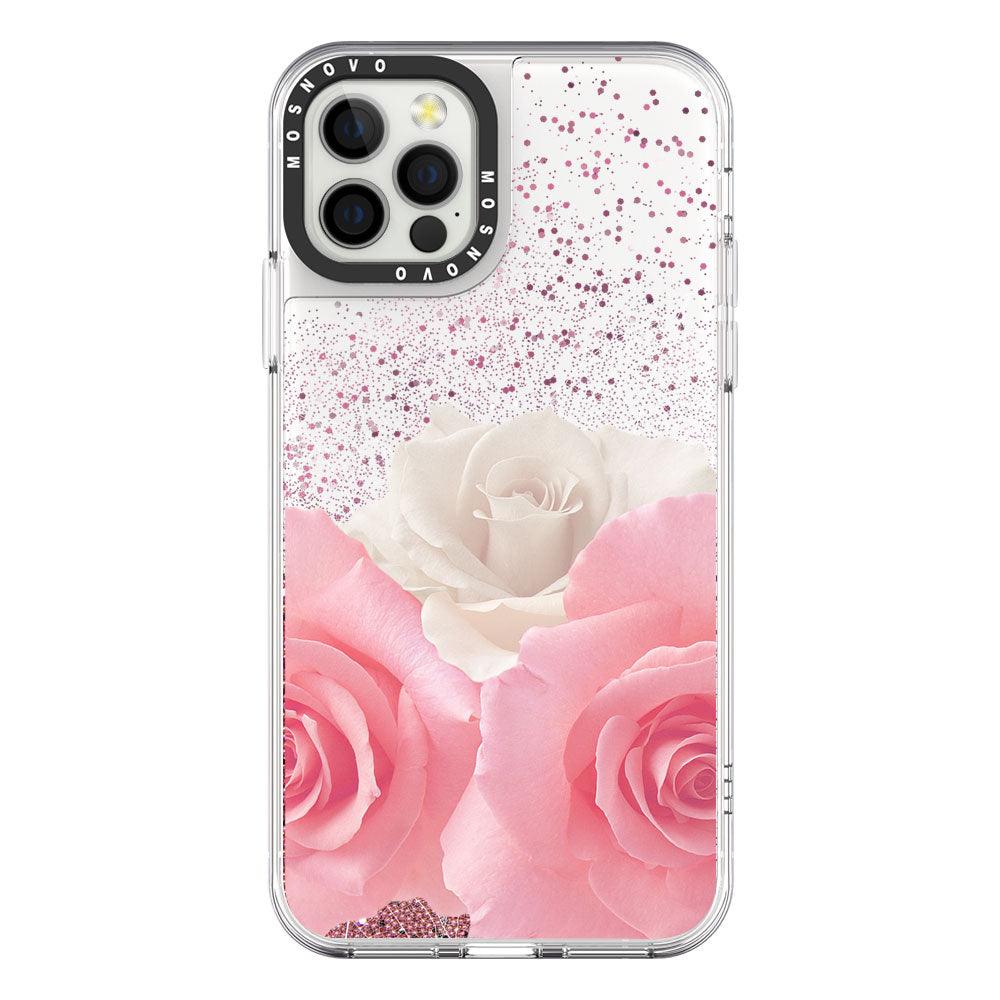 Roses Glitter Phone Case - iPhone 12 Pro Case - MOSNOVO