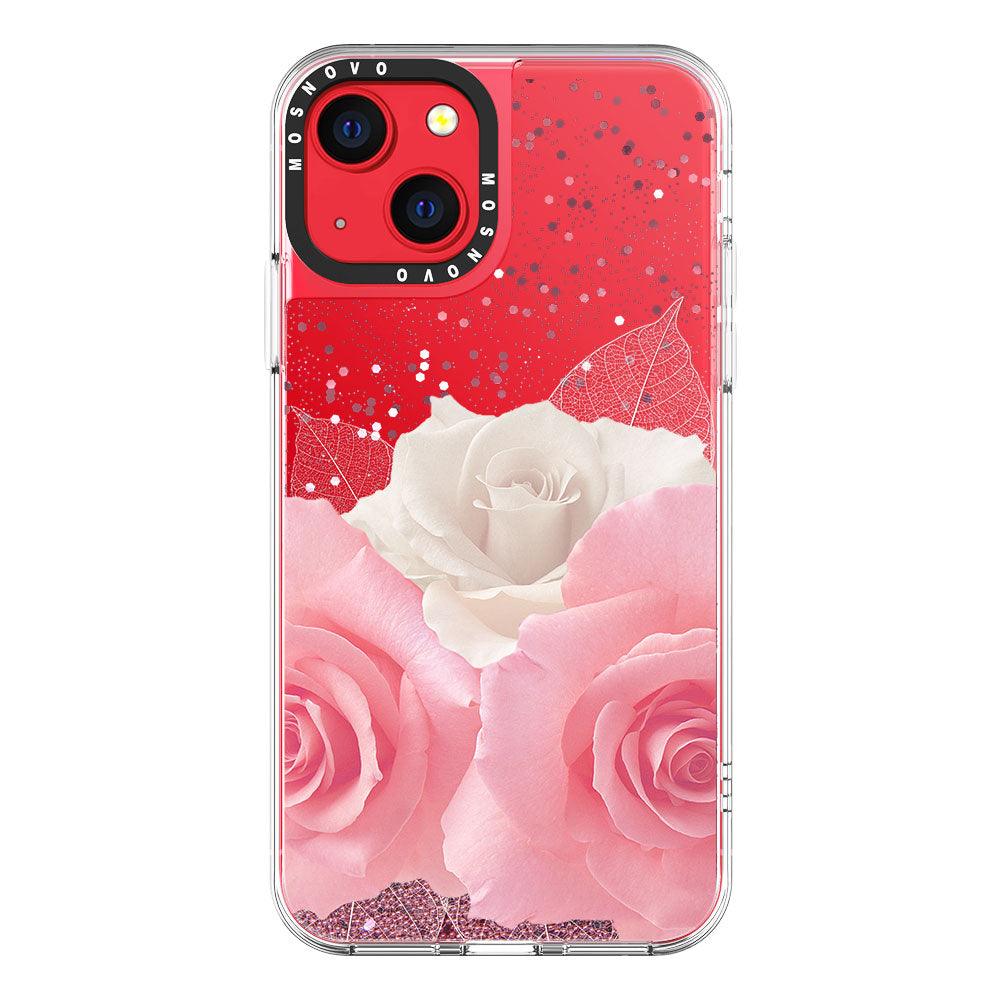 Roses Glitter Phone Case - iPhone 13 Case - MOSNOVO