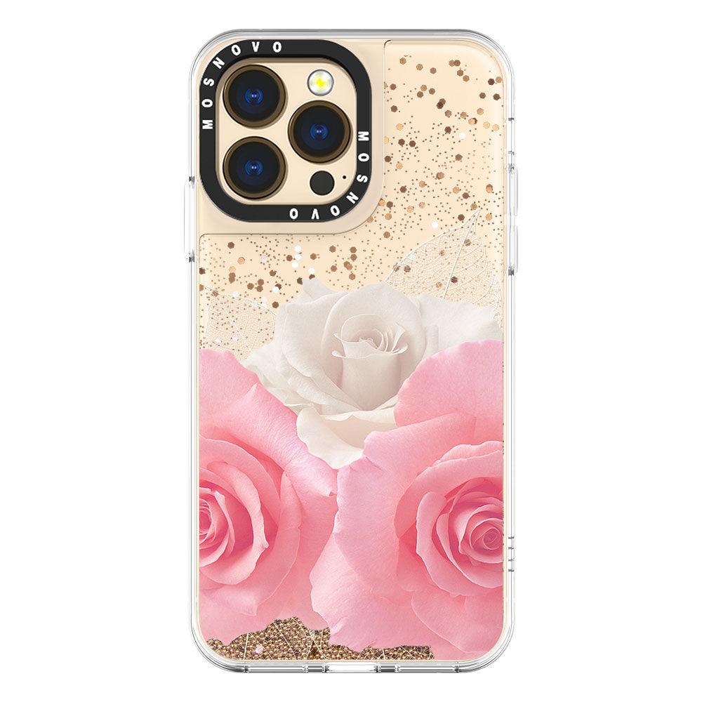 Roses Glitter Phone Case - iPhone 13 Pro Case - MOSNOVO