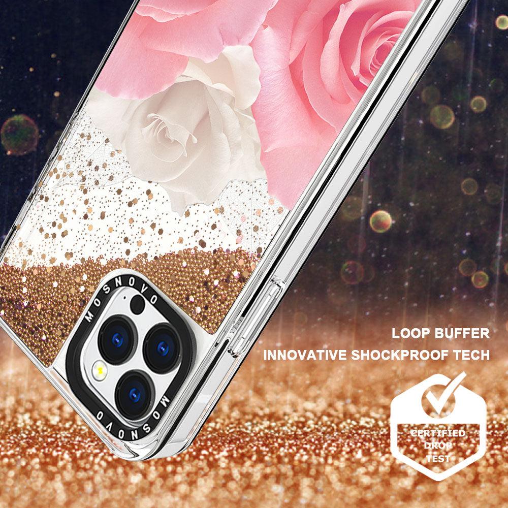 Roses Glitter Phone Case - iPhone 13 Pro Case - MOSNOVO