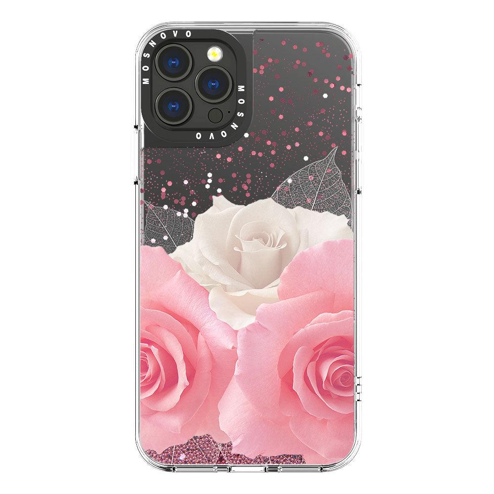 Roses Glitter Phone Case - iPhone 13 Pro Max Case - MOSNOVO