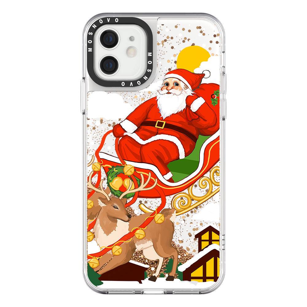 Santa Claus Glitter Phone Case - iPhone 12 Case - MOSNOVO