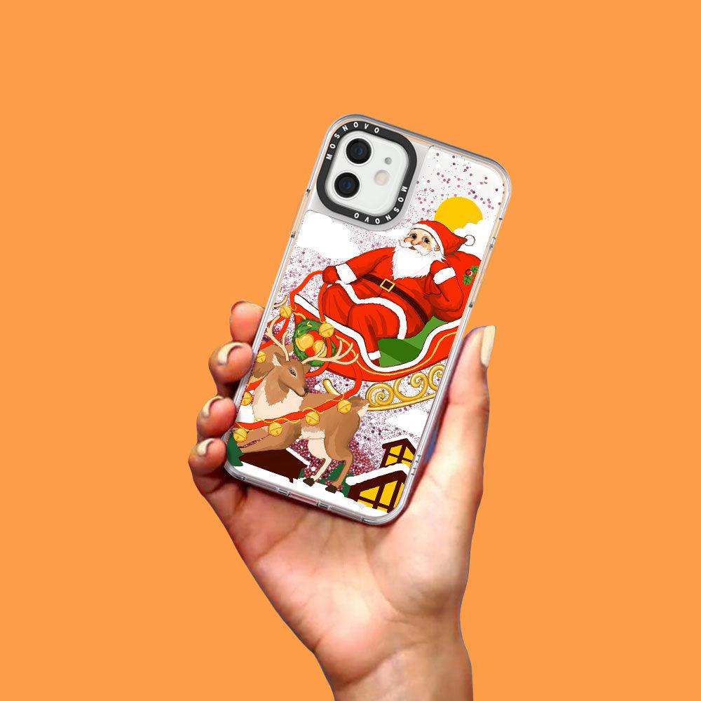 Santa Claus Glitter Phone Case - iPhone 12 Case - MOSNOVO