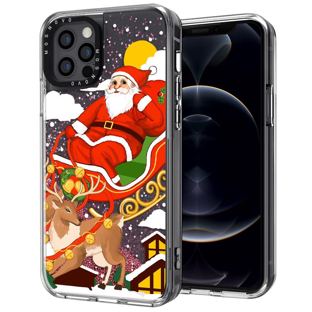 Santa Claus Glitter Phone Case - iPhone 12 Pro Case - MOSNOVO