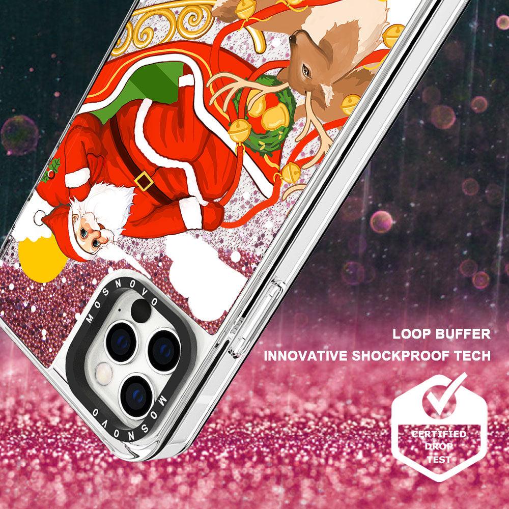 Santa Claus Glitter Phone Case - iPhone 12 Pro Case - MOSNOVO