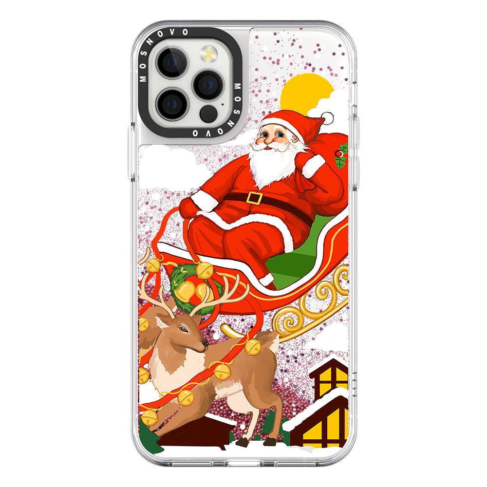 Santa Claus Glitter Phone Case - iPhone 12 Pro Max Case - MOSNOVO