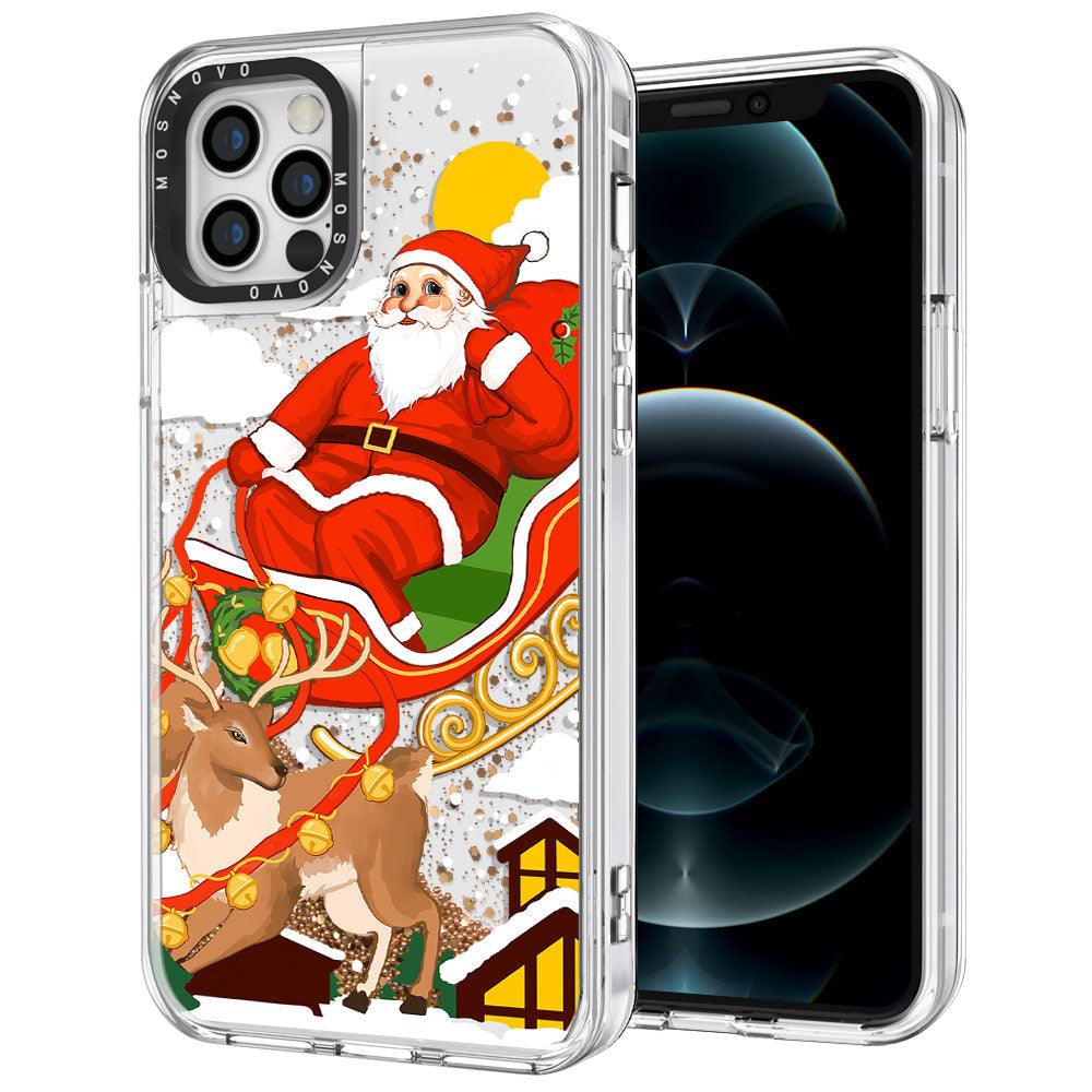 Santa Claus Glitter Phone Case - iPhone 12 Pro Max Case - MOSNOVO
