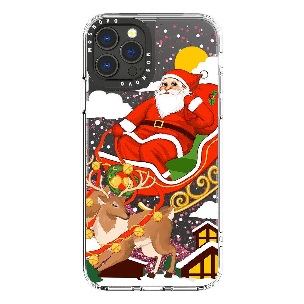 Santa Claus Glitter Phone Case - iPhone 13 Pro Max Case - MOSNOVO