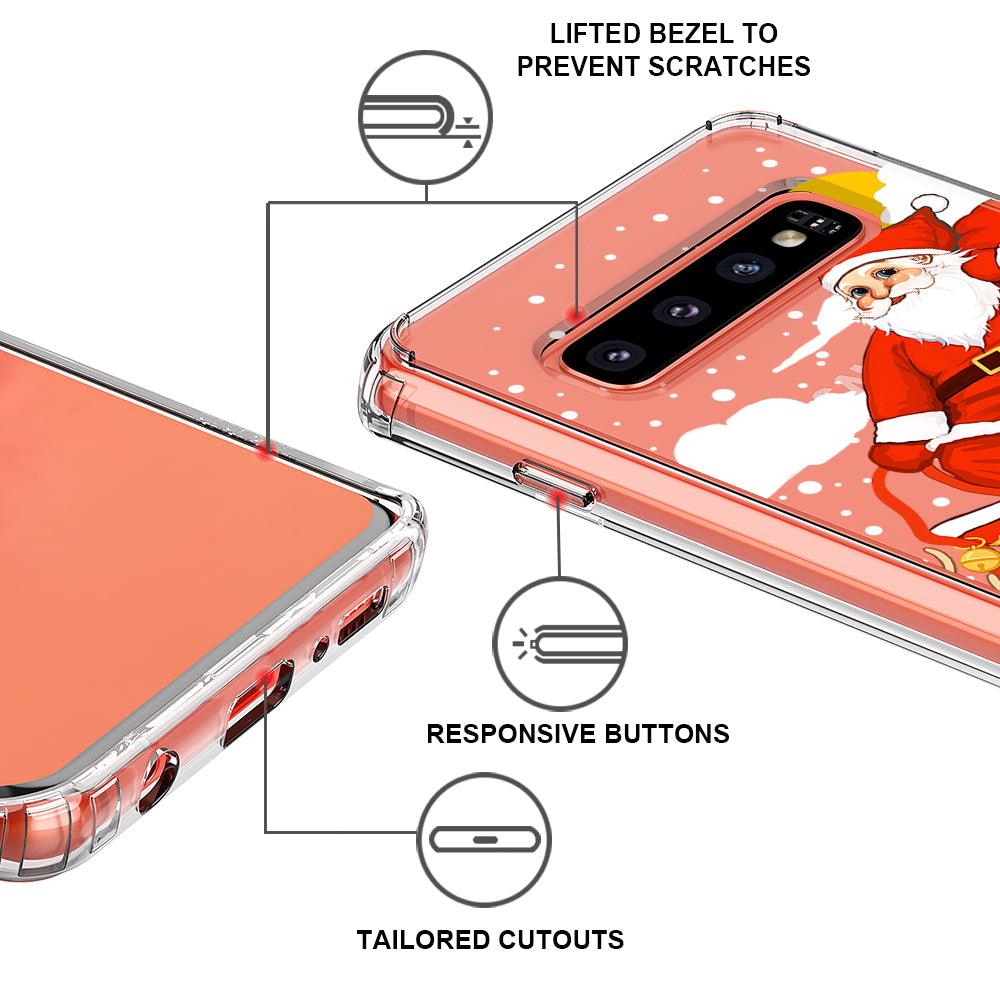 Santa Claus Phone Case - Samsung Galaxy S10 Case - MOSNOVO