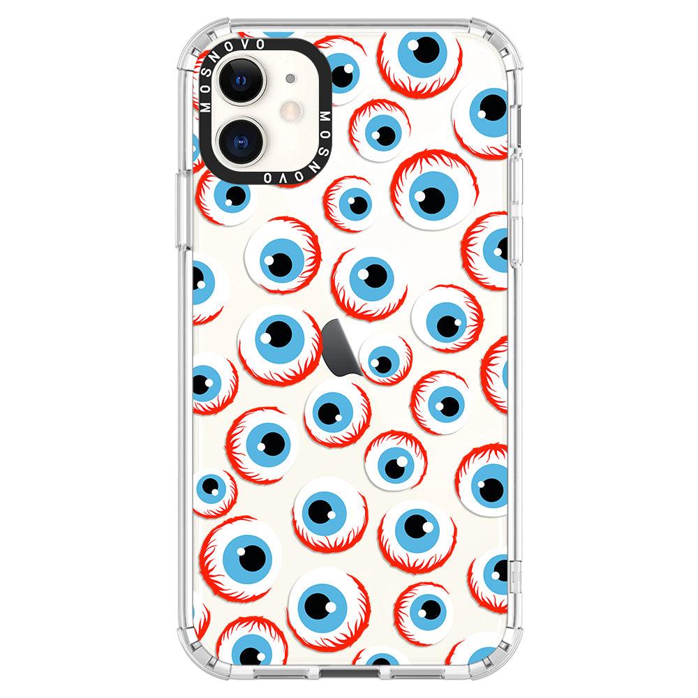 Scary Eyeball Phone Case - iPhone 11 Case - MOSNOVO