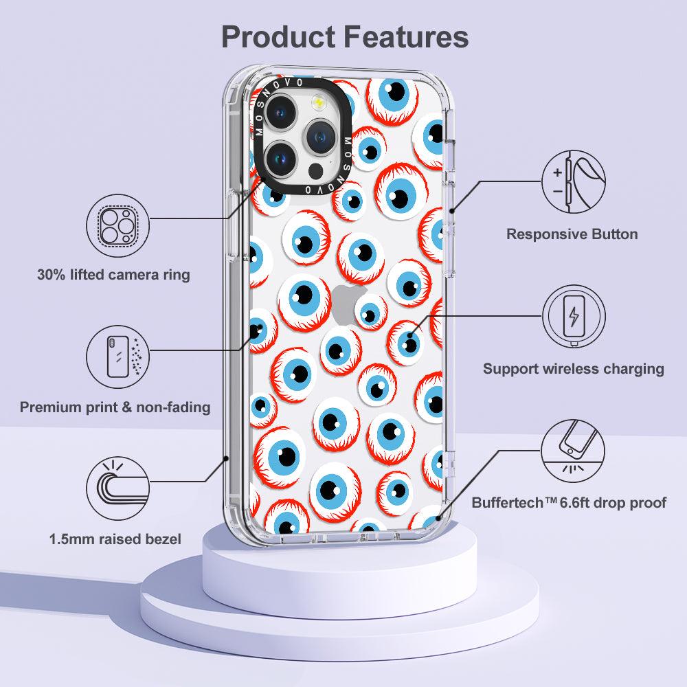 Scary Eyeball Phone Case - iPhone 12 Pro Max Case - MOSNOVO