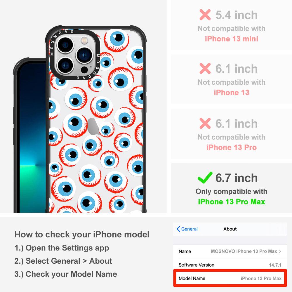 Scary Eyeball Phone Case - iPhone 13 Pro Max Case - MOSNOVO