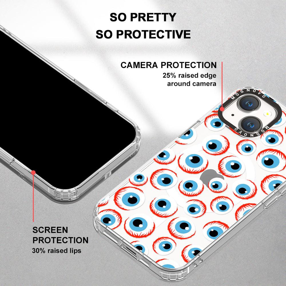 Scary Eyeball Phone Case - iPhone 14 Case - MOSNOVO