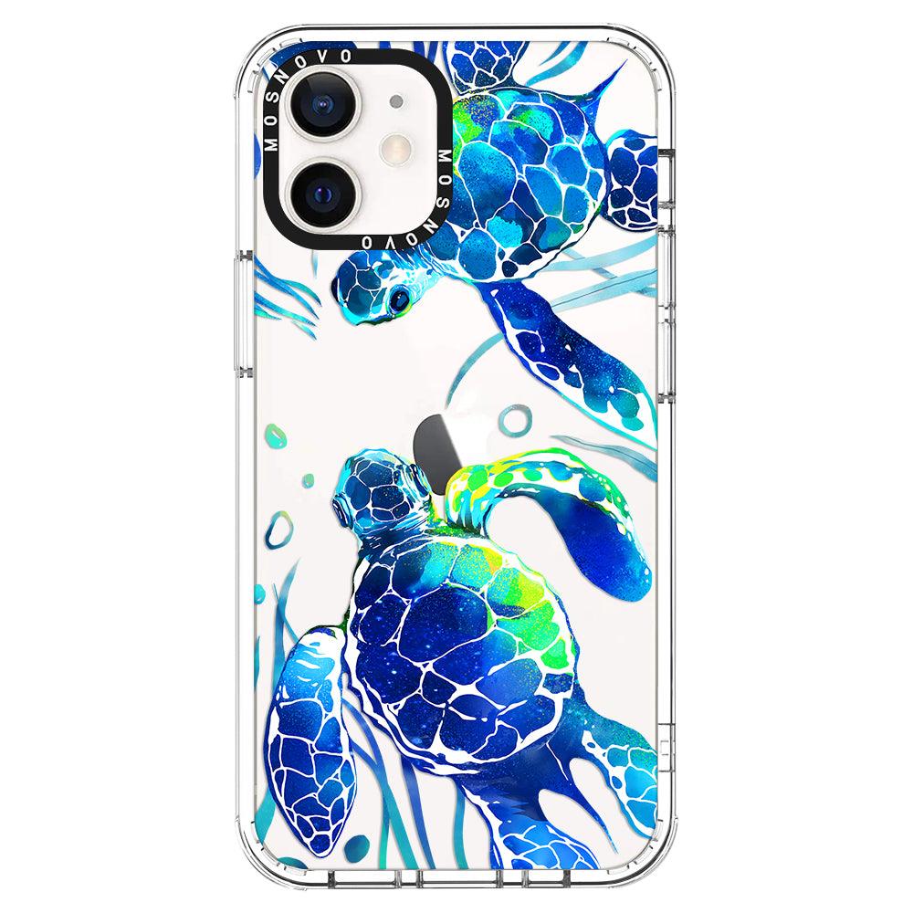 Sea Turtles Phone Case - iPhone 12 Mini Case - MOSNOVO