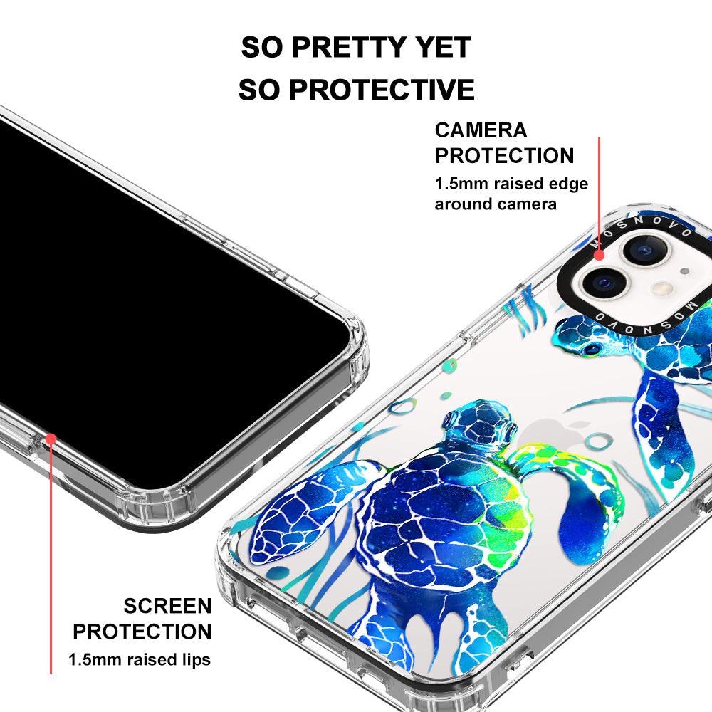 Sea Turtles Phone Case - iPhone 12 Mini Case - MOSNOVO