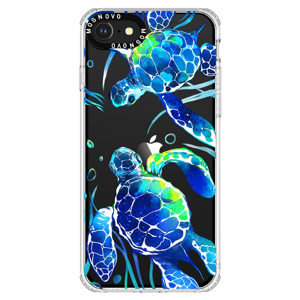 Blue Sea Turtle Phone Case - iPhone 7 Case - MOSNOVO