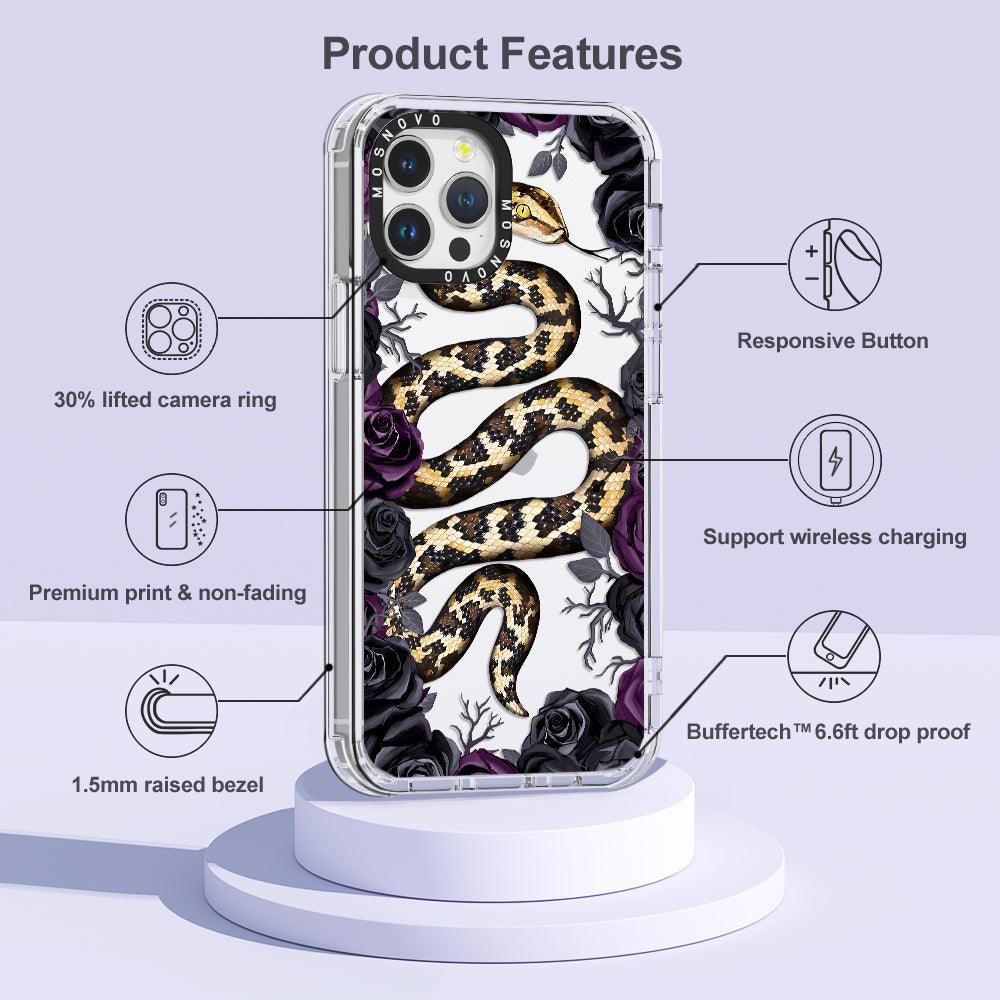 Secret Snake Garden Phone Case - iPhone 12 Pro Case - MOSNOVO