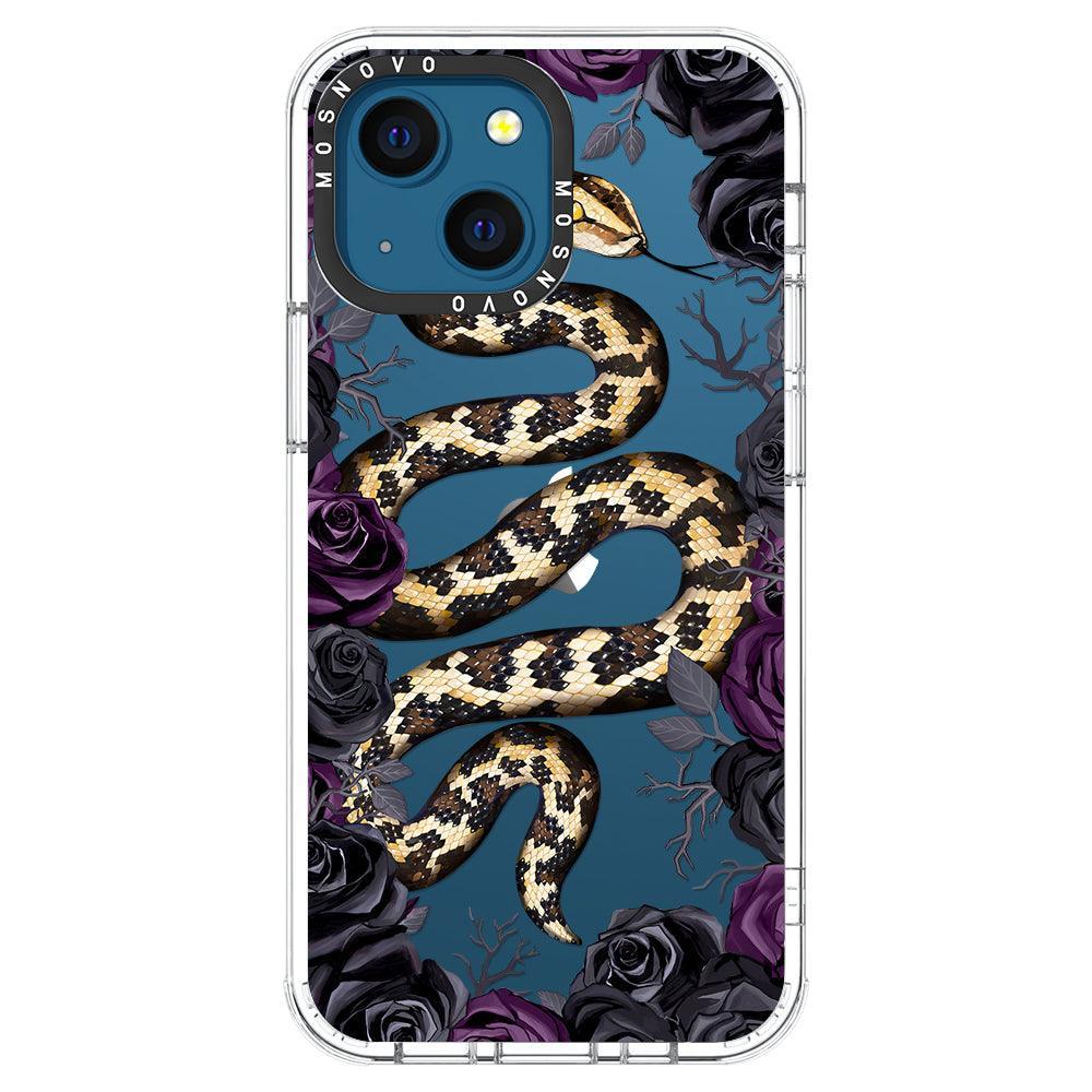 Secret Snake Garden Phone Case - iPhone 13 Mini Case - MOSNOVO