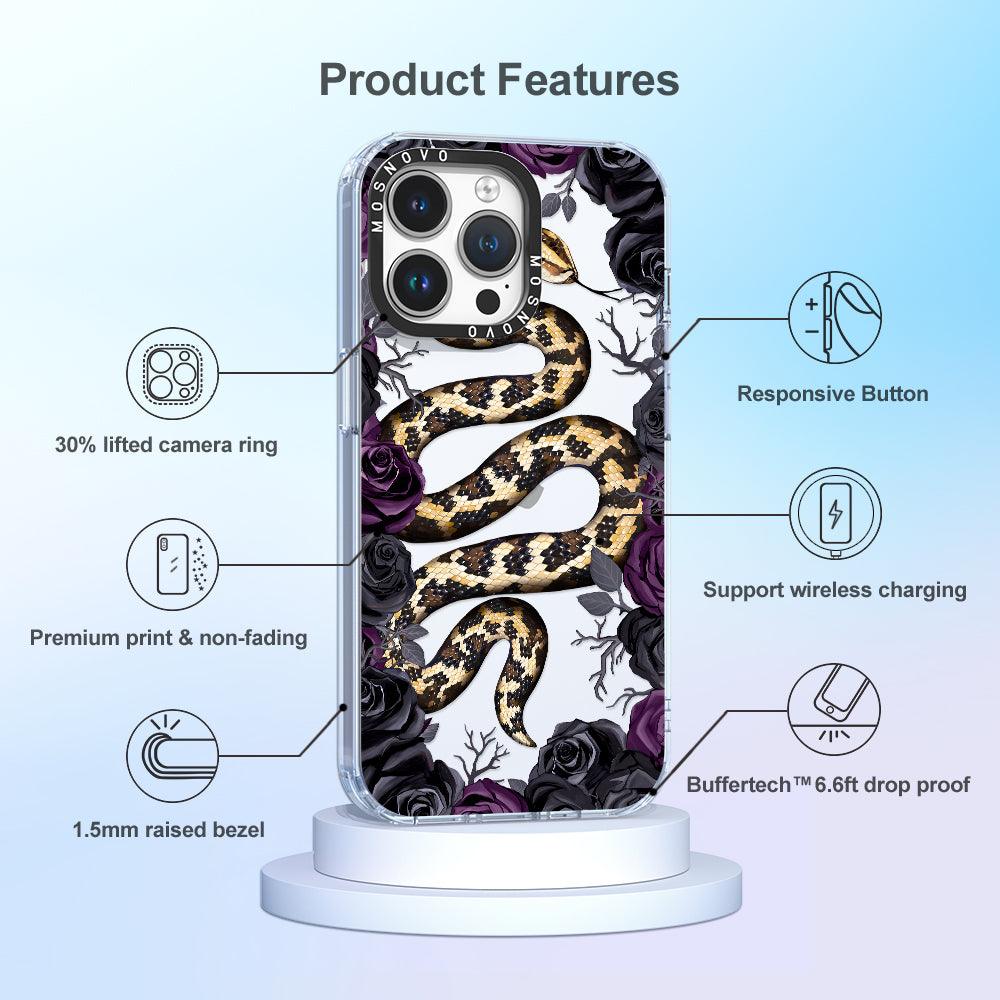 Secret Snake Garden Phone Case - iPhone 14 Pro Max Case - MOSNOVO