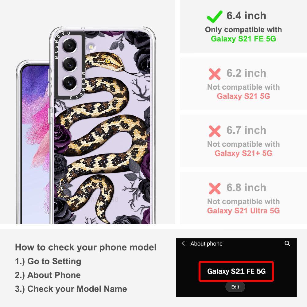 Secret Snake Garden Phone Case - Samsung Galaxy S21 FE Case - MOSNOVO