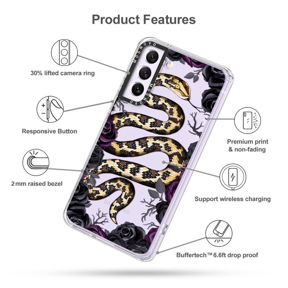 Secret Snake Garden Phone Case - Samsung Galaxy S21 FE Case - MOSNOVO