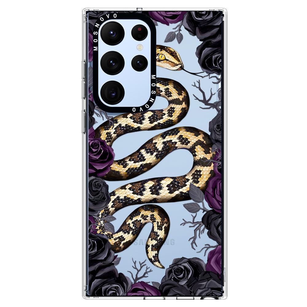 Secret Snake Garden Phone Case - Samsung Galaxy S22 Ultra Case - MOSNOVO